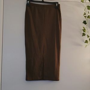 Shein Ribbed Slit Bodycon skirt